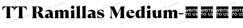 TT Ramillas Medium字体转换